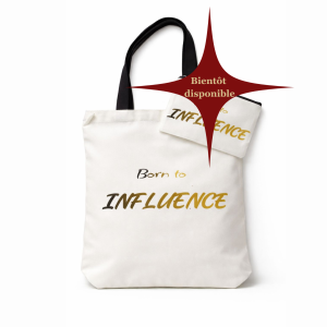 Tote bag-Born to influence
