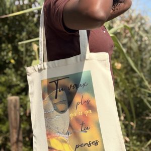 Tote bag- Tu vaux plus