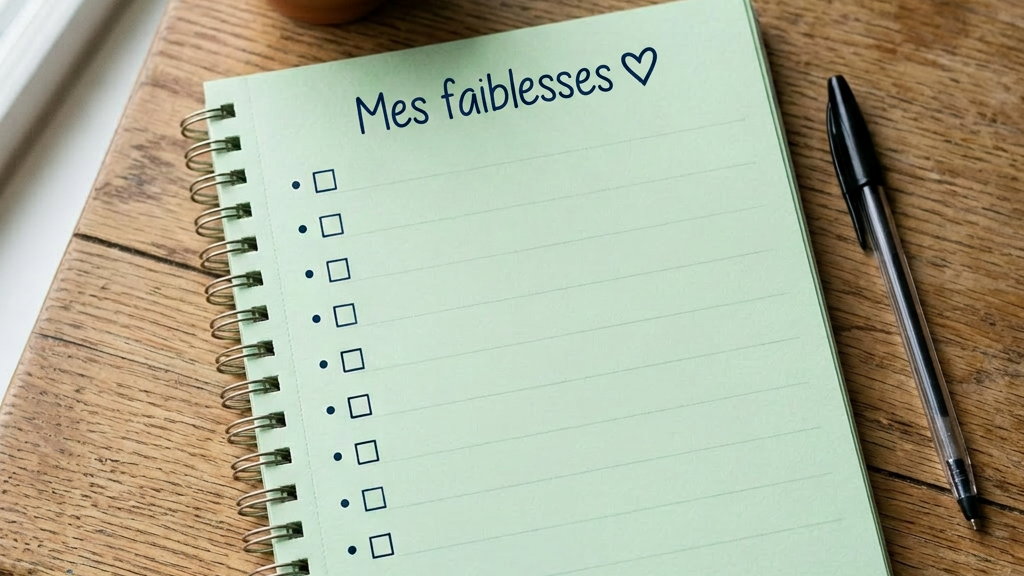 Handwritten to-do list with some tasks checked off and a pen on wooden table.